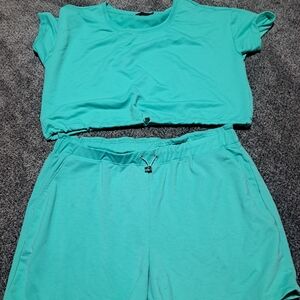 Teal Two-Piece Lounge Set
